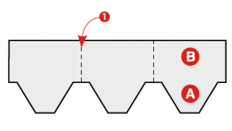 How to cut hips and rigdes from a hexgonal shingle