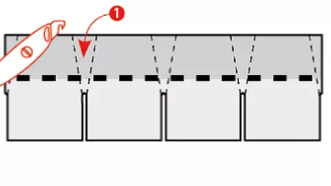 How to cut hips and rigdes from a rectangular shingle