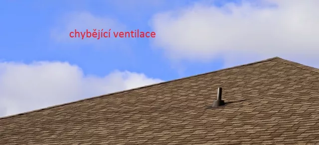 chybejici ventilace