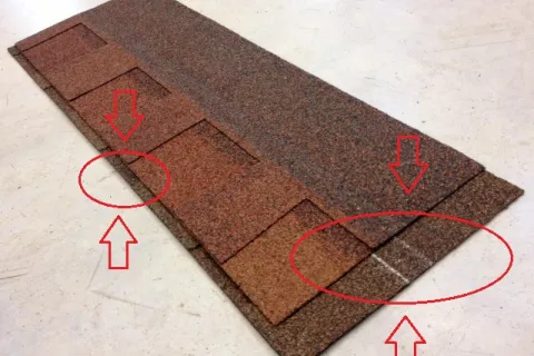 Comparing cambridge shingle size with competitors. Competitors test