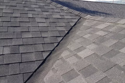 Open valley shingle installation