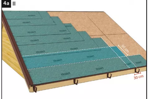 Application underlayment shingle 2