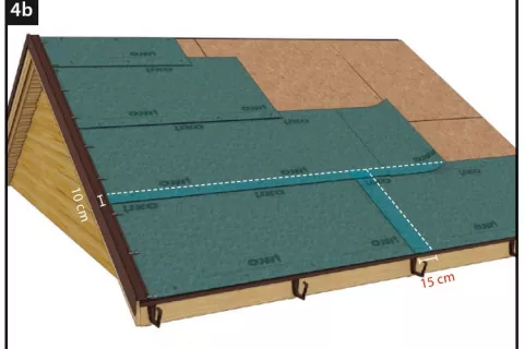 Application underlayment shingle 3