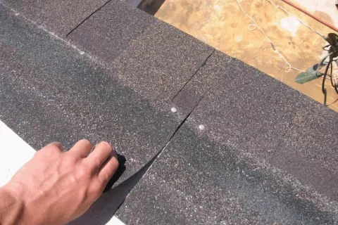 Nailing method roof shingles concrete roof bitumen shingles