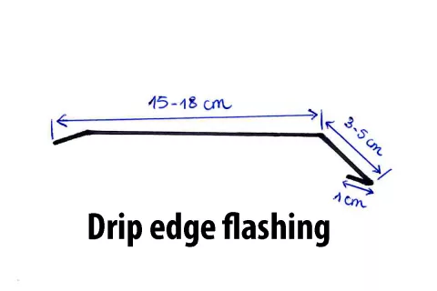 Drawing Drip Edge Flashing