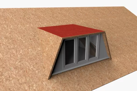 Low sloped dormers parts