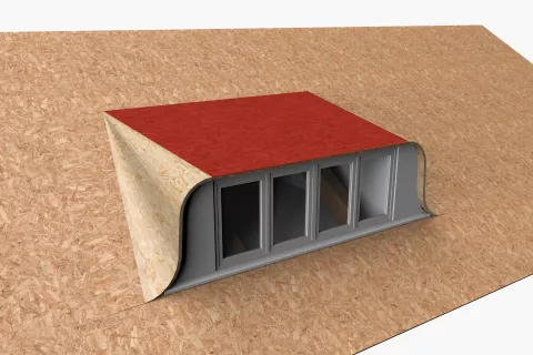 Low sloped dormers parts