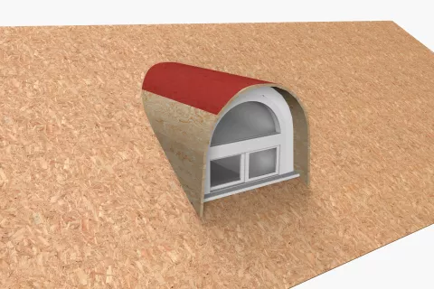 Low sloped dormers parts