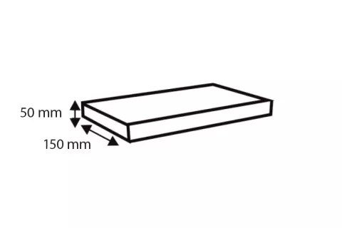 Roof brackets - Use a wooden plank of standard dimensions 150 x 50 mm