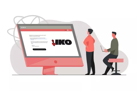 IKO online warranty system image