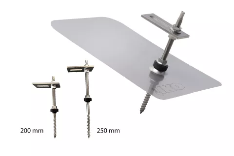 Solar panels mounting set