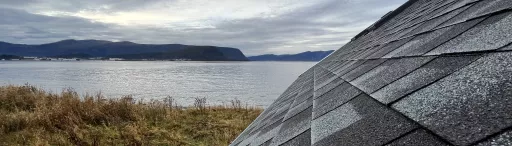 Cambridge shingles at lake in Norway