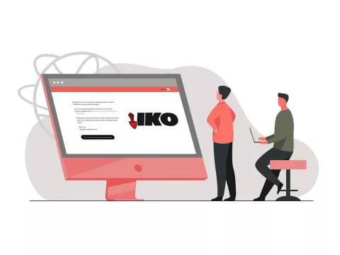 IKO online warranty system image