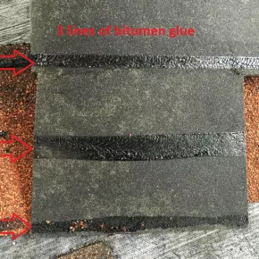 Lamination and gluing system of tested product 1 competitors test