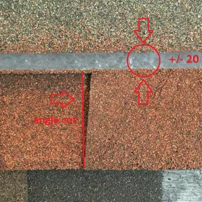 Nailing zone and angle cut tested product 1 competitors test