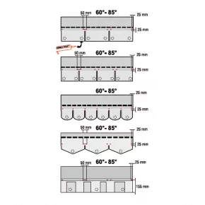 Nailing location IKO roof shingles 60°-85°