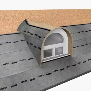 Installation steps for rounded arch dormers 