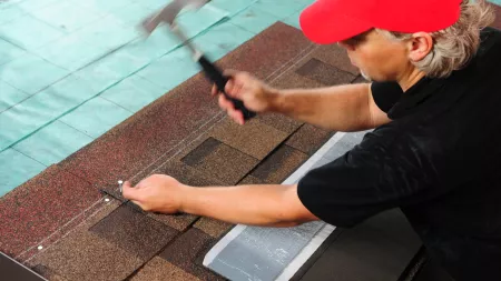 Nail placement on Cambridge shingle